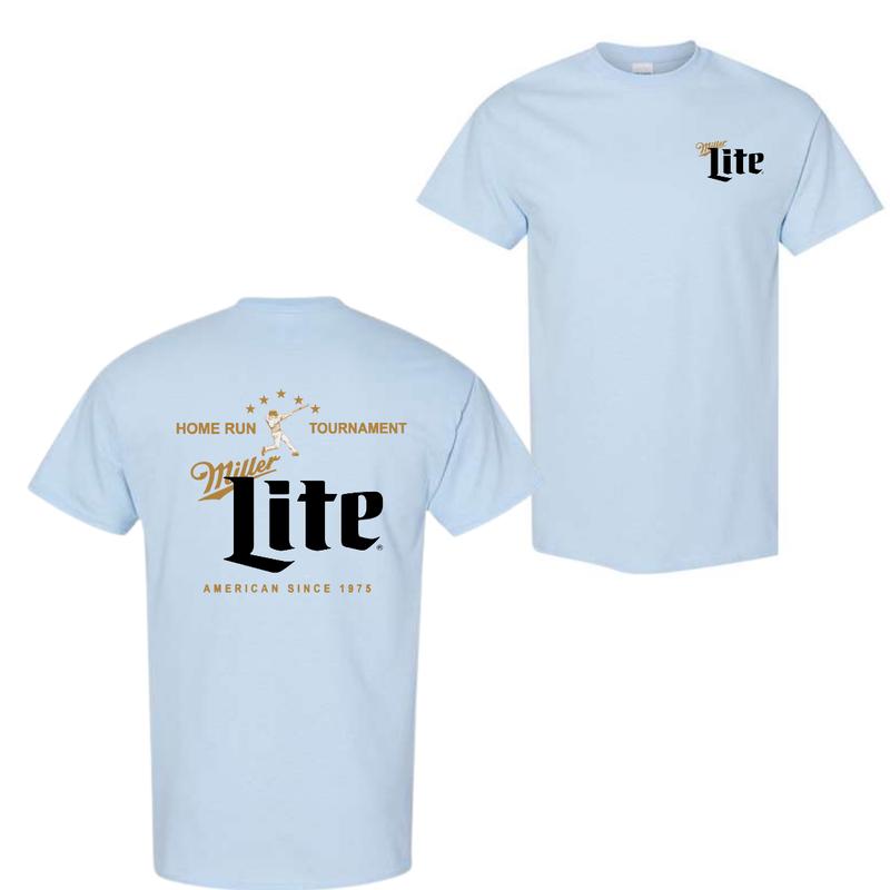 Vintage Home Run Tournament Miller Lite T-shirt For Men and Women