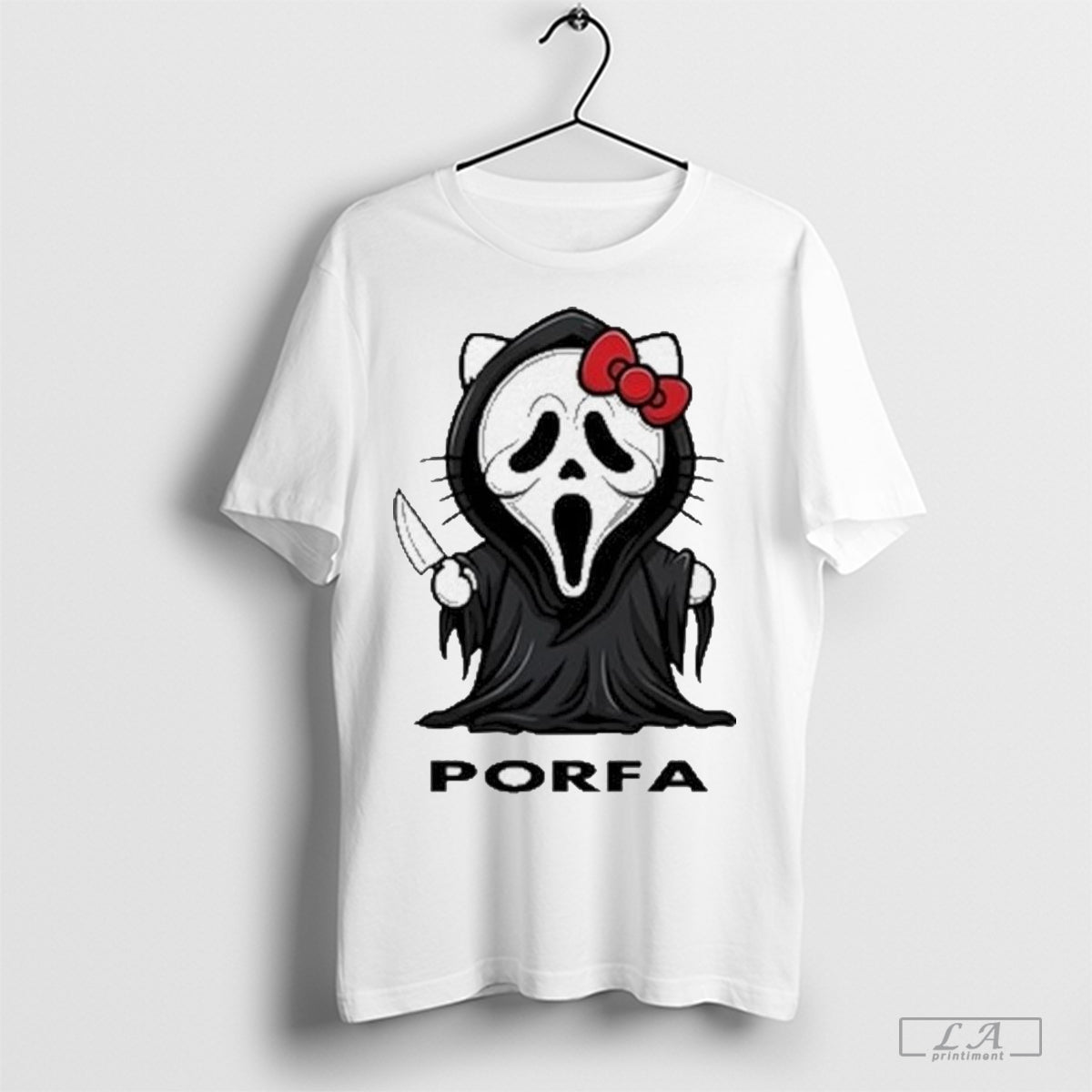 Por Favor Porfa Hello Kitty Ghost Halloween Shirt