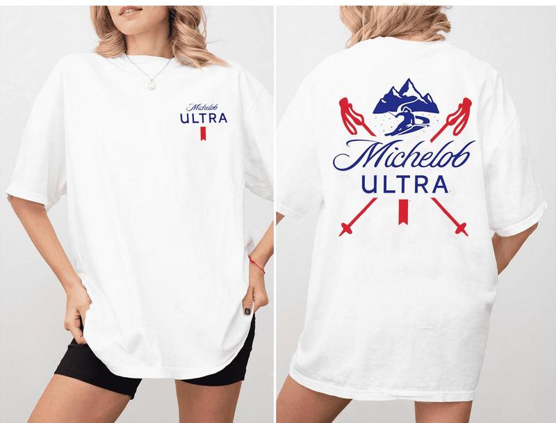 Michelob Slalom 2-Sided T-Shirt, Full Color, For Men, For Women
