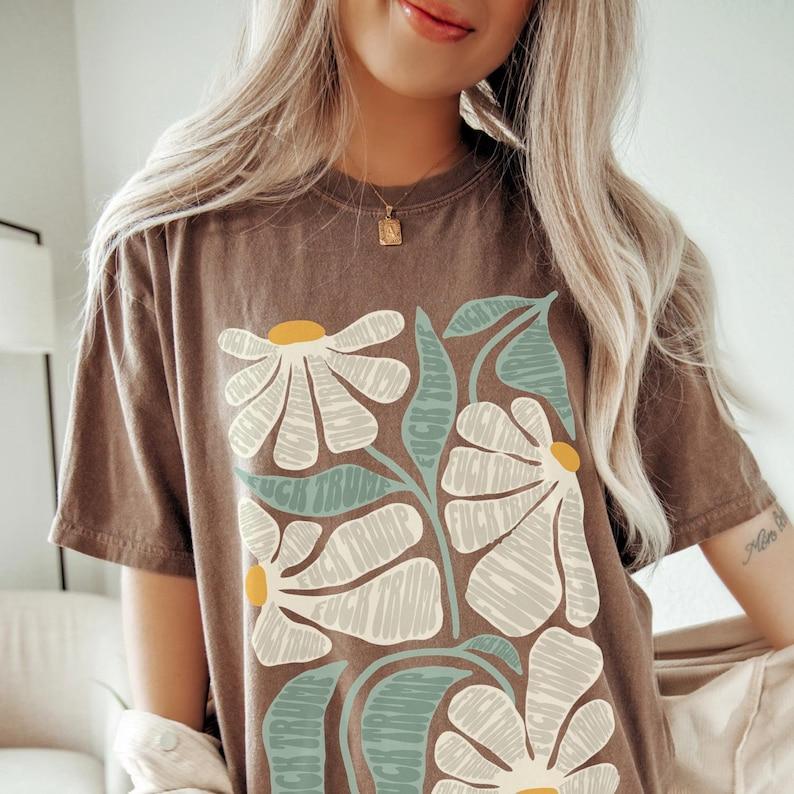 Subtle Anti Trump Shirt, Fck Trump Shirt, Feminist Shirts, Democrat tShirt, Political Casual Kamala Harris Tshirt, Anti Trumpism Shirt, Vote Classic C