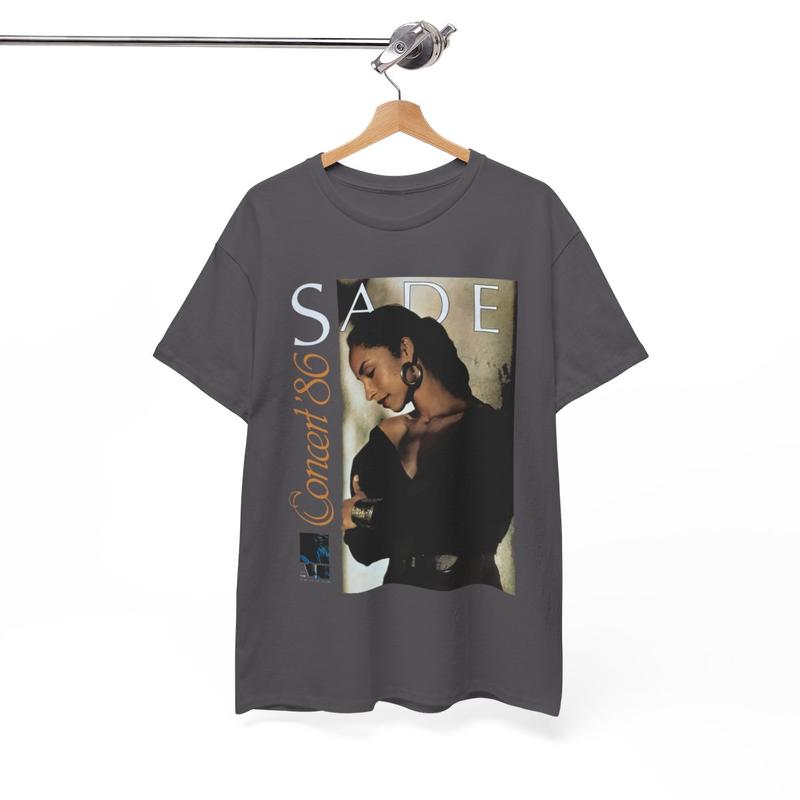 Sade Adu Graphic Shirt, 80s Sade Album Merch Unisex Tshirt Cotton
