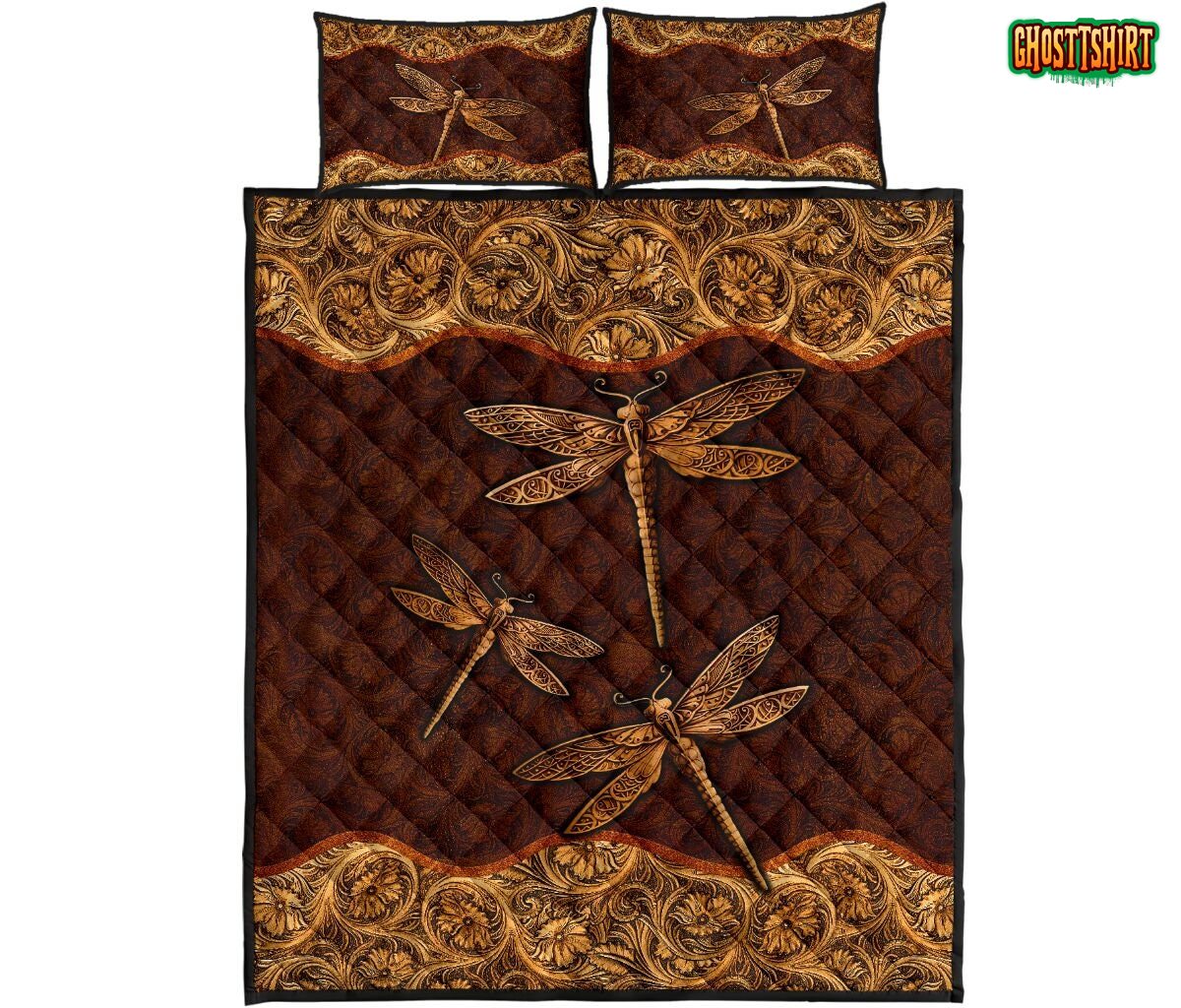 Dragonfly Brown Bedding Set