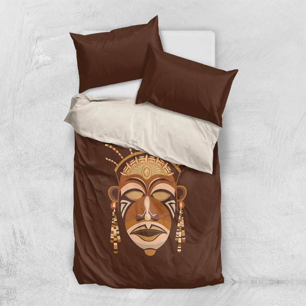 African Women Bedding Set Tribal Ethnic Mask DT02