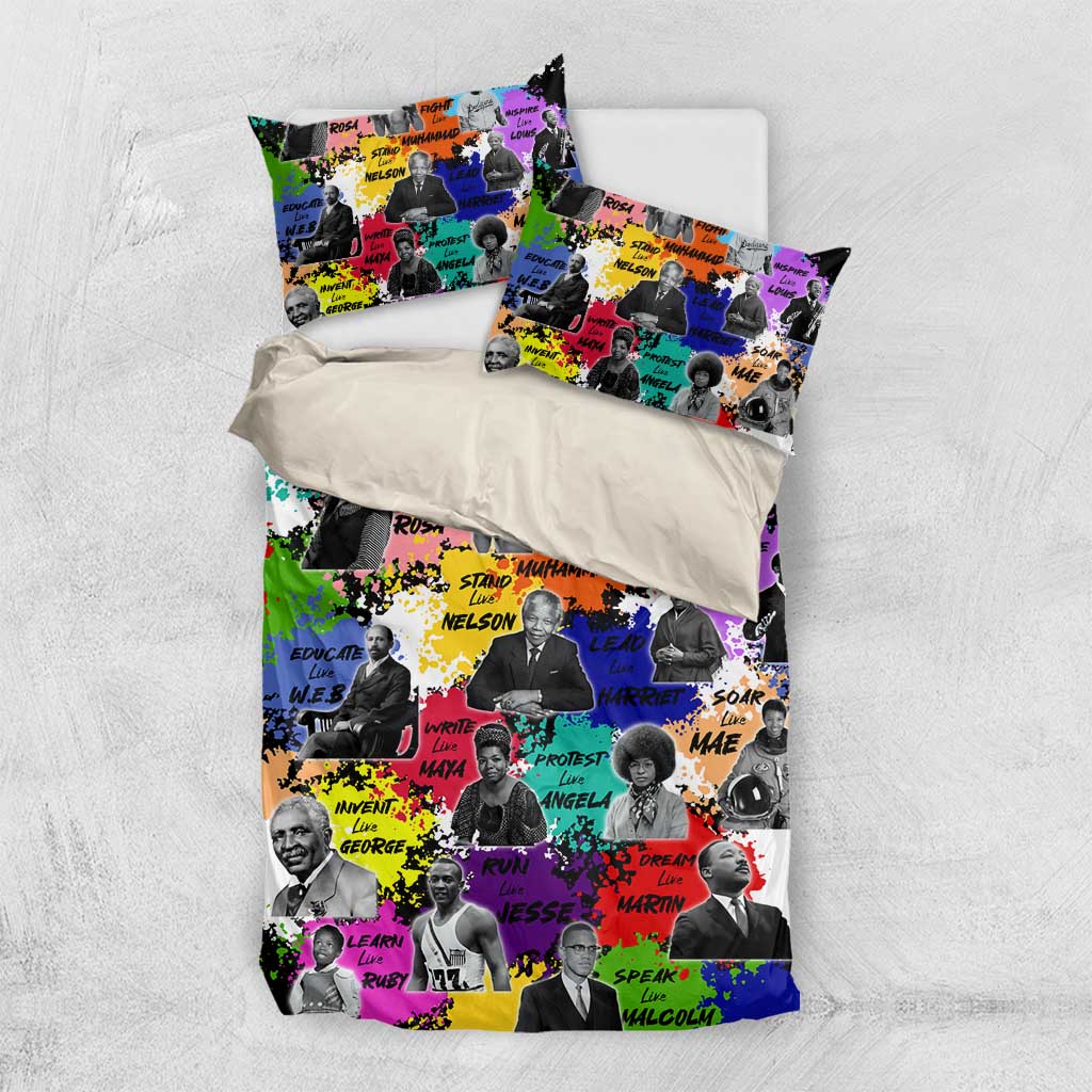 Black History Month African American Bedding Set Paint Splashes DT02