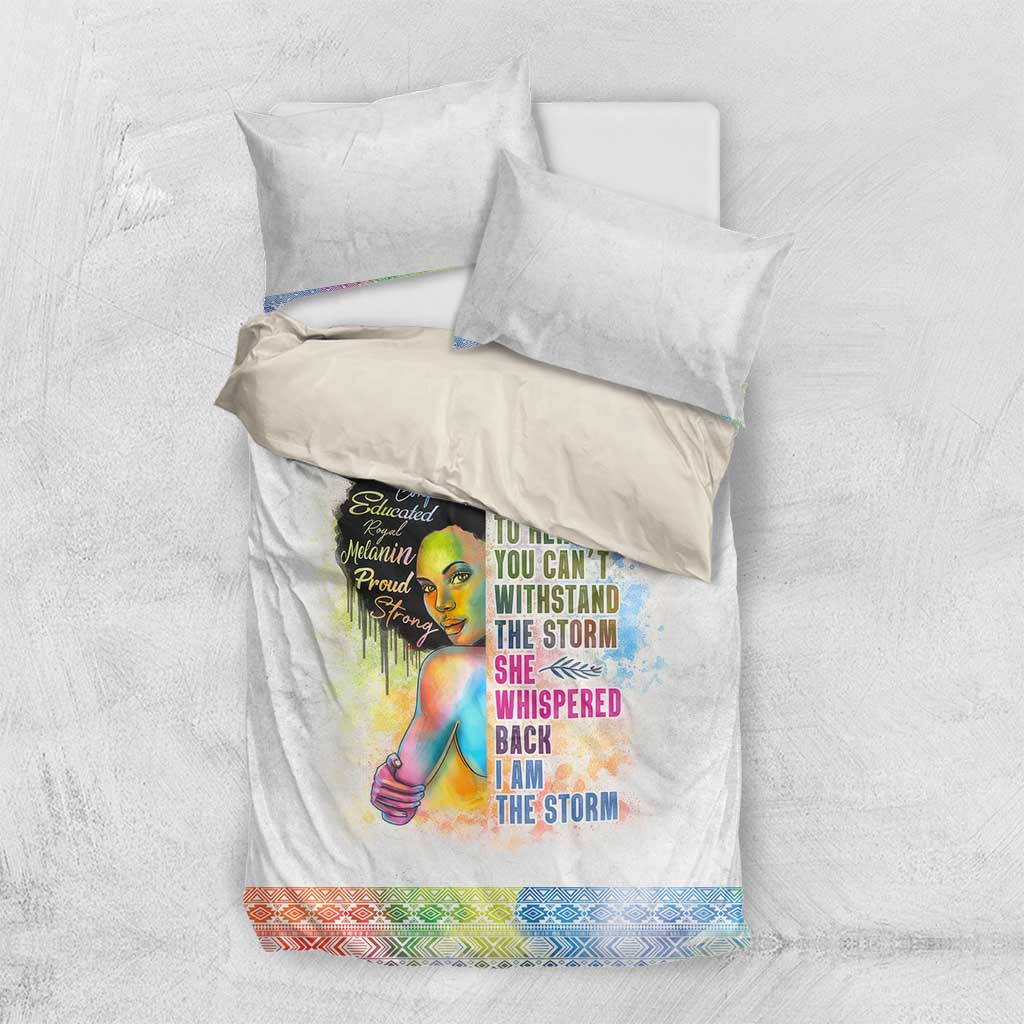 Black Girl I Am The Storm Bedding Set African American Women DT02