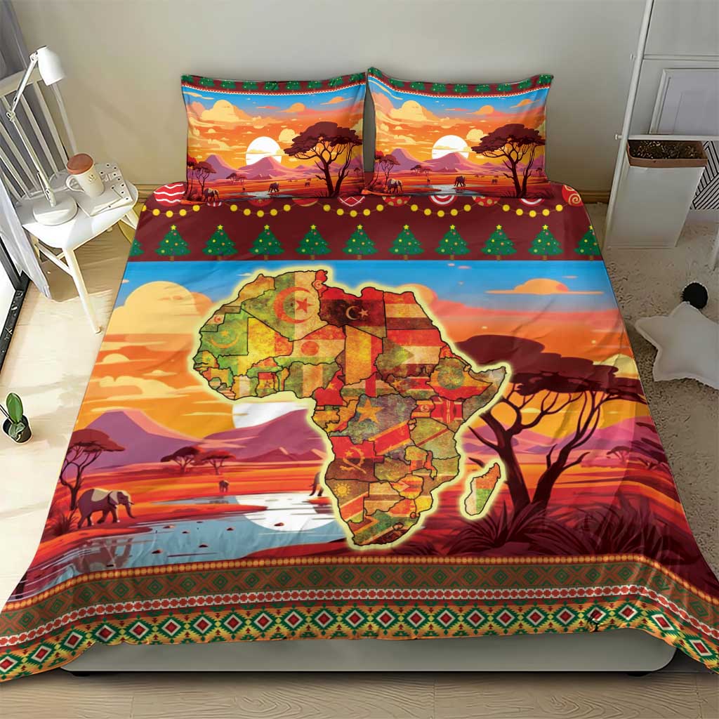 African Christmas Bedding Set Afro Heritage and Celebrated DT03