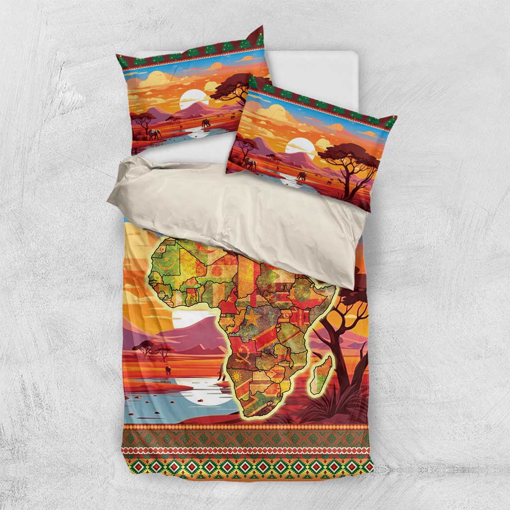 African Christmas Bedding Set Afro Heritage and Celebrated DT03