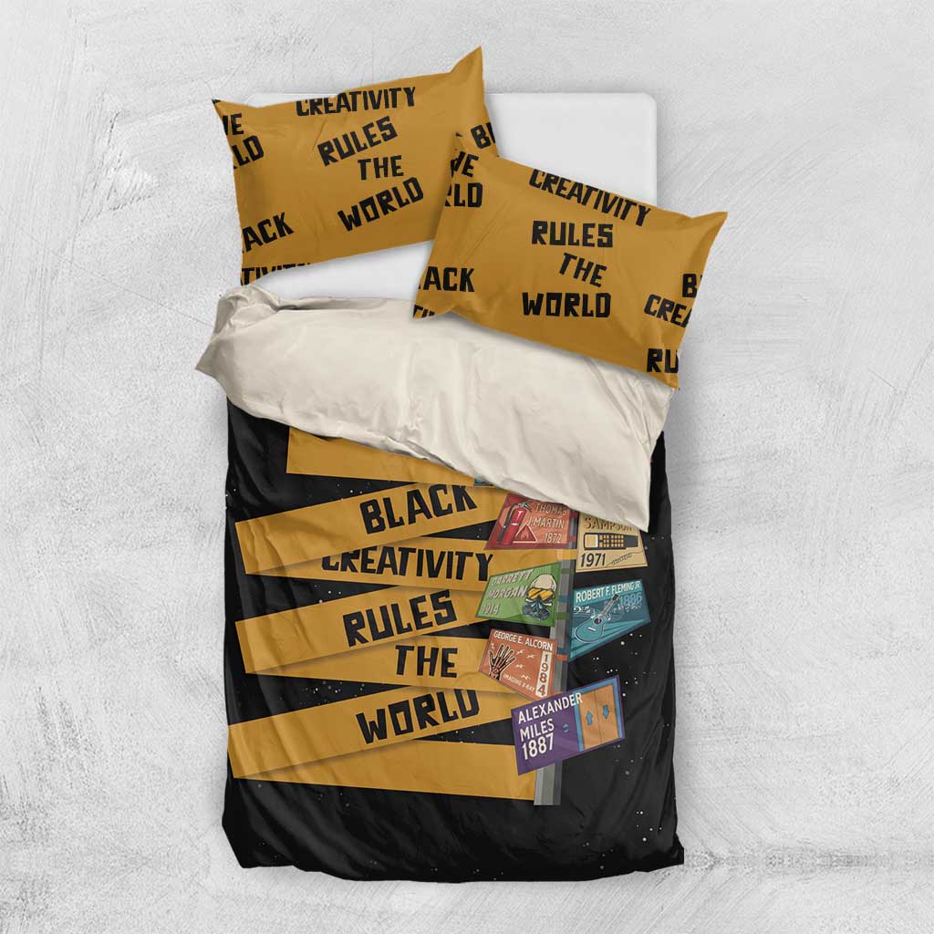 African Creativity Bedding Set Black Creativity Rules The World DT03