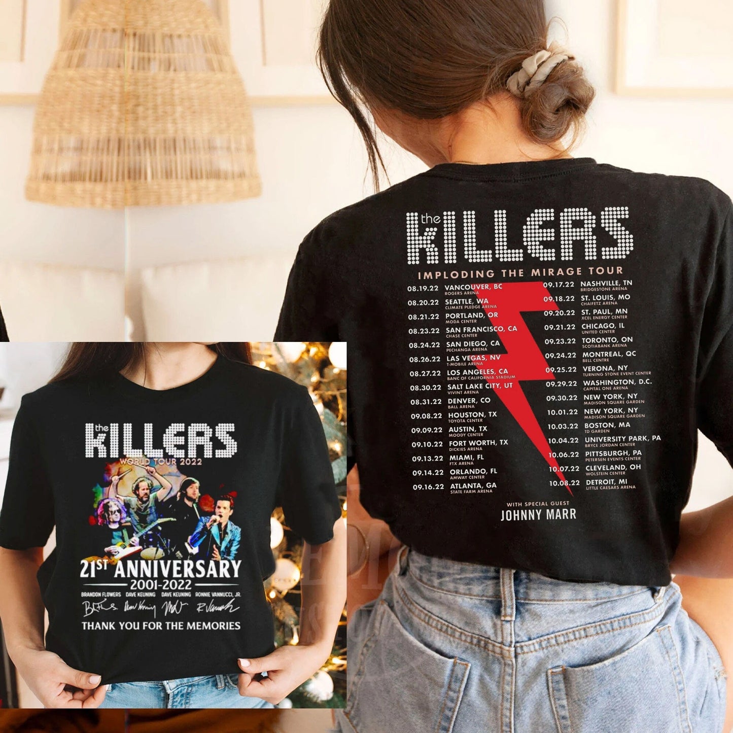 The Killers Band Imploding The Mirage Tour 2022 Shirt, The Killers 2022 Tour Shirt