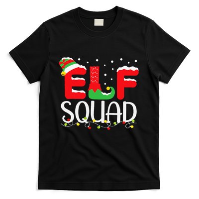 Elf Family Christmas Matching Pajamas Xmas Elf Squad T-Shirt