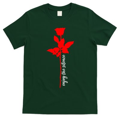 Enjoy The Silence Rose Flower T-Shirt
