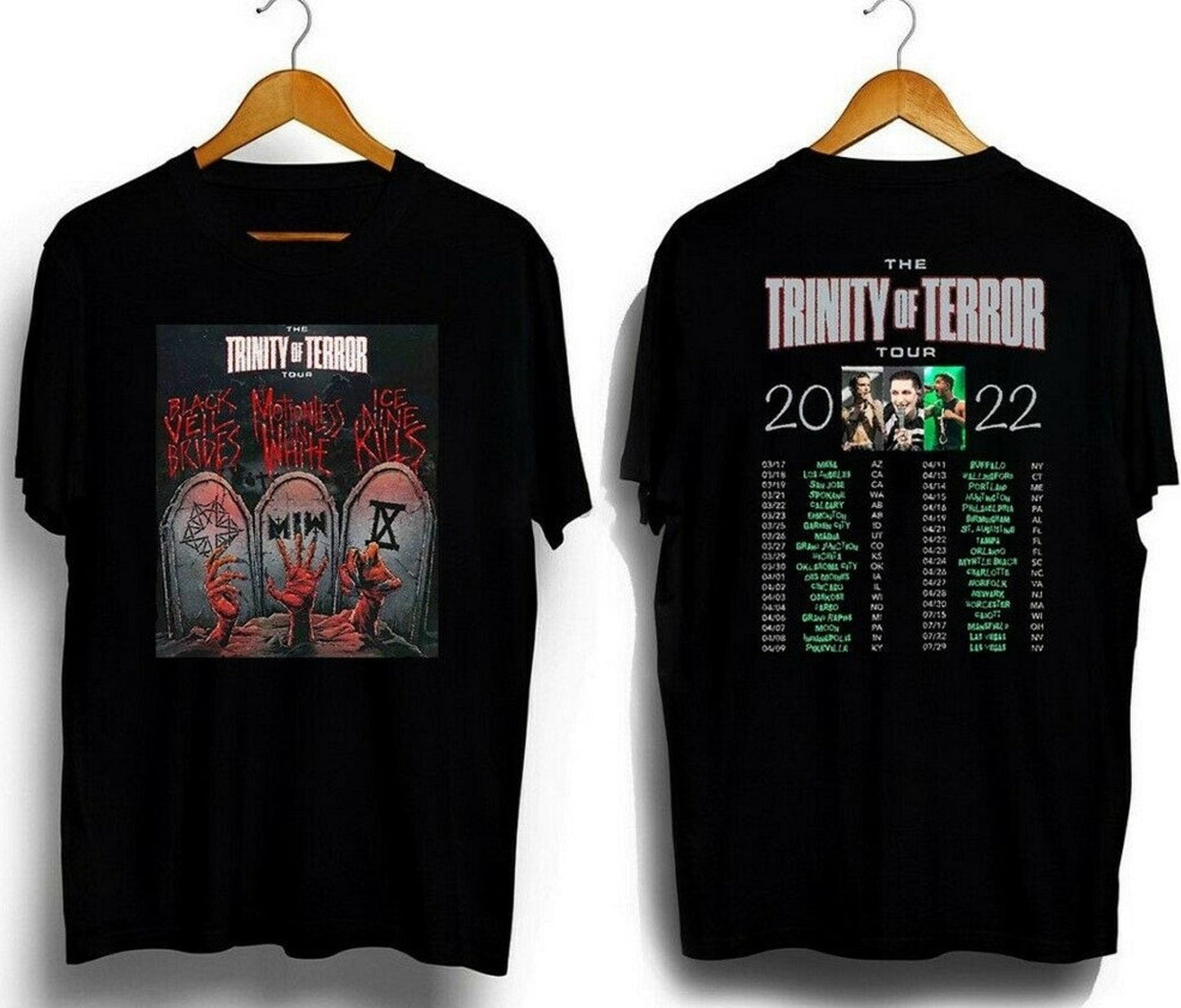 Trinity of Terror Tour 2022 T shirt
