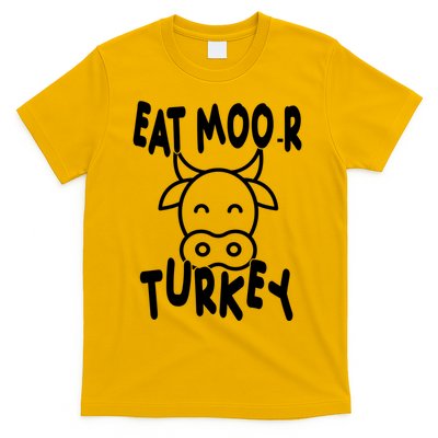Funny Cow Eat More Turkey Thanksgiving T-Shirt