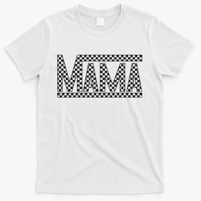 Funny Checkered Mama Black White Gift Wo T-Shirt