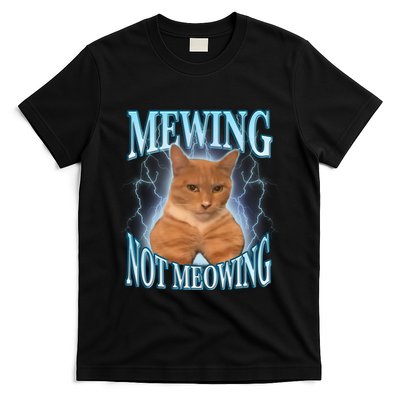 Funny Cat Meme With Meowing Looksmax Meowing Cat T-Shirt