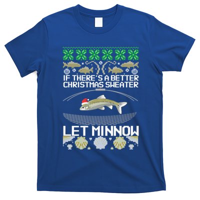 Funny Christmas Minnow Bait Fish Trap Angler Fishing Great Gift T-Shirt