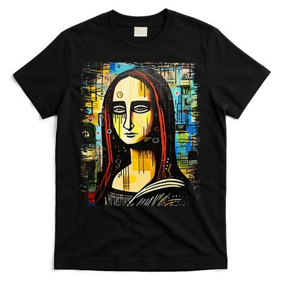 Funny Gothic Mona Lisa 90s Pop Art Graffiti Style Aesthetic T-Shirt