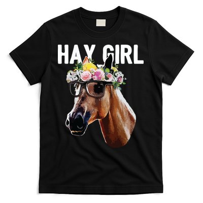 Floral Horse Horseback Riding Equestrian Farm Gift T-Shirt