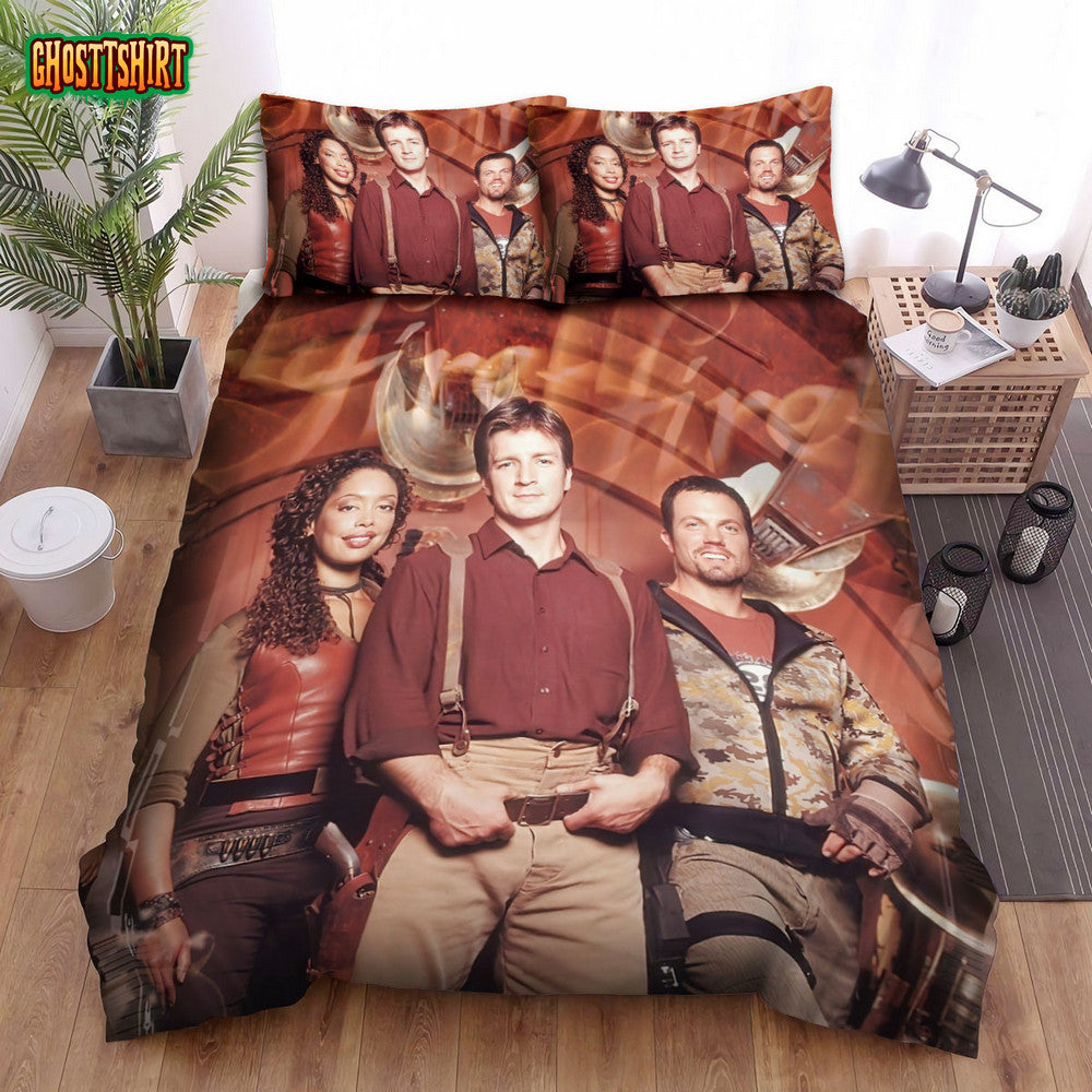 Firefly Posting Of All Movie Scene Actors In The Film Bed Sheets Duvet Cover Bedding Set