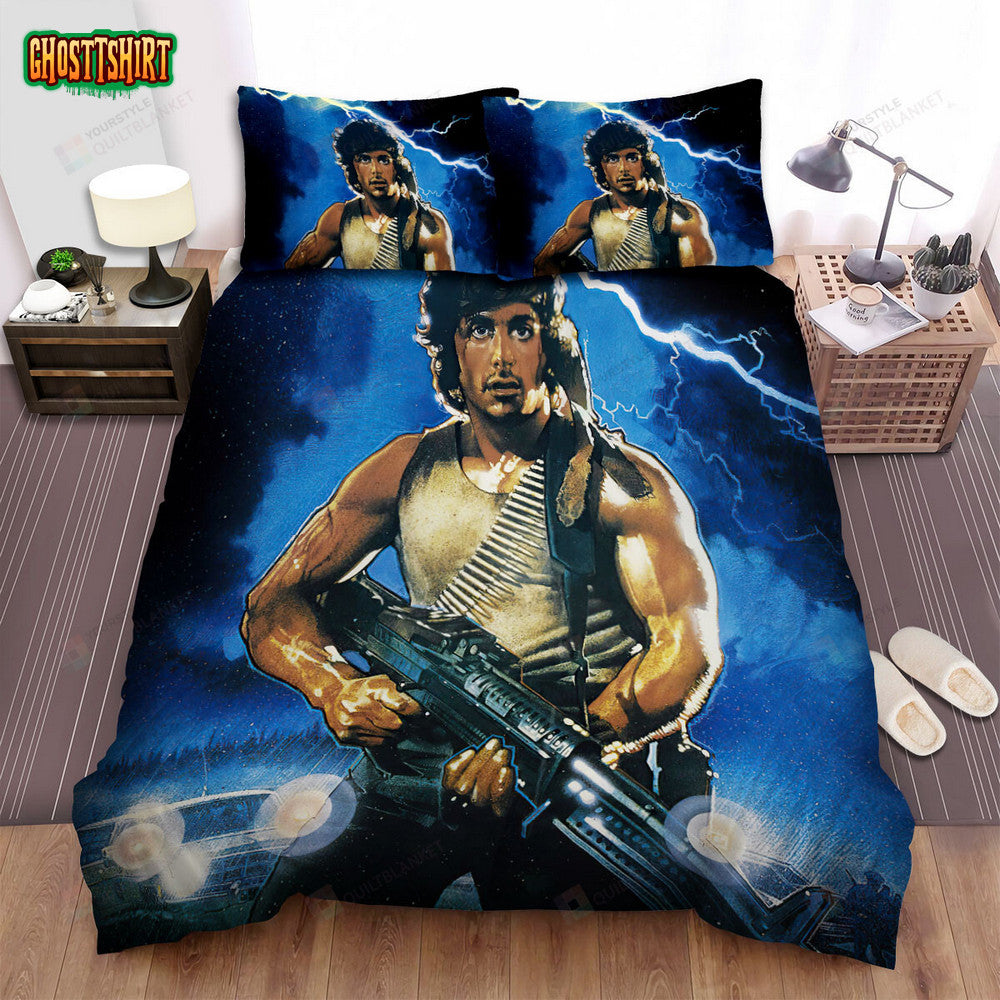 First Blood (1982) Movie Poster Bed Sheets Duvet Cover Bedding Set