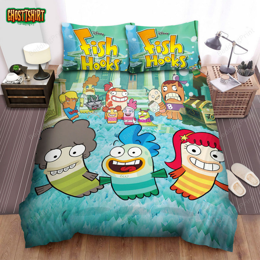 Fish Hooks All Characters Bed Sheets Spread Duvet Cover Bedding Set