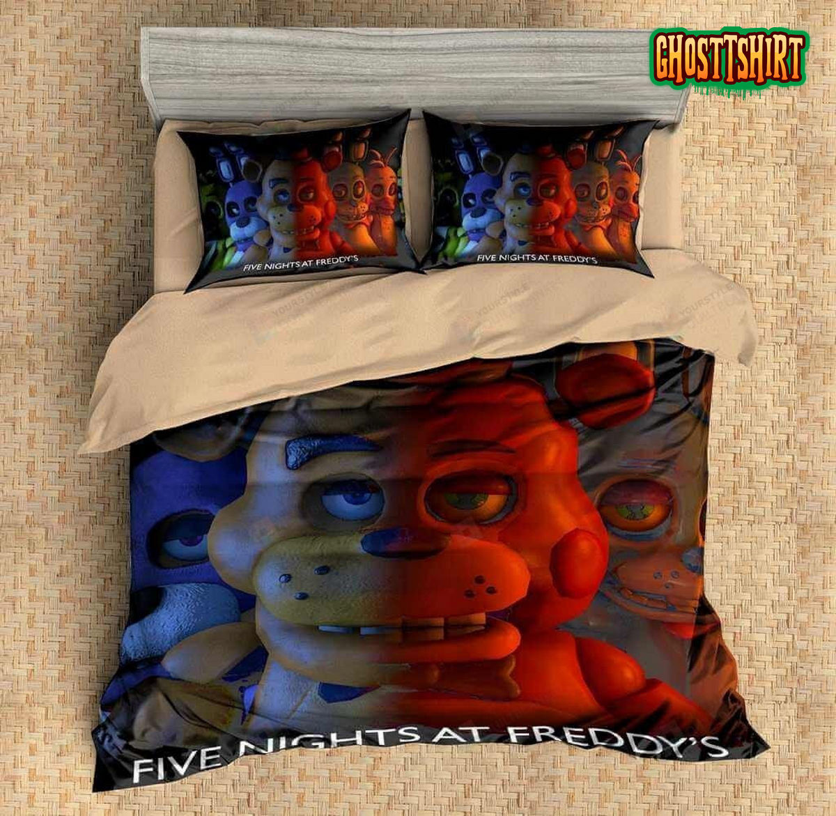 Five Nights At Freddys 3D Printed Duvet Cover Bedding Set