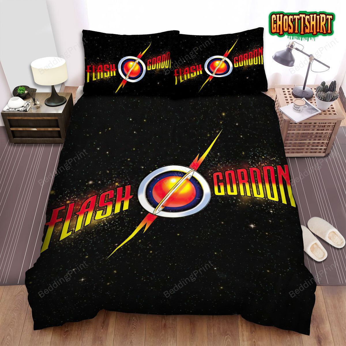 Flash Gordon Dvd Disc Bed Sheets Duvet Cover Bedding Set