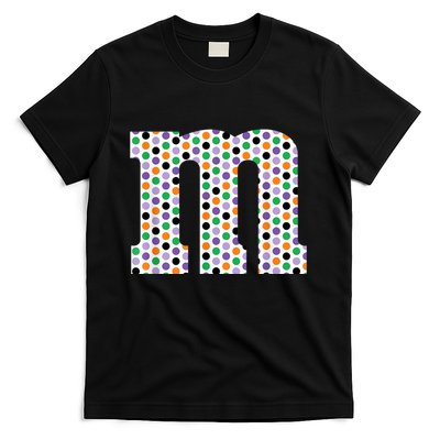 Funny Letter M Groups Halloween Team Costume T-Shirt