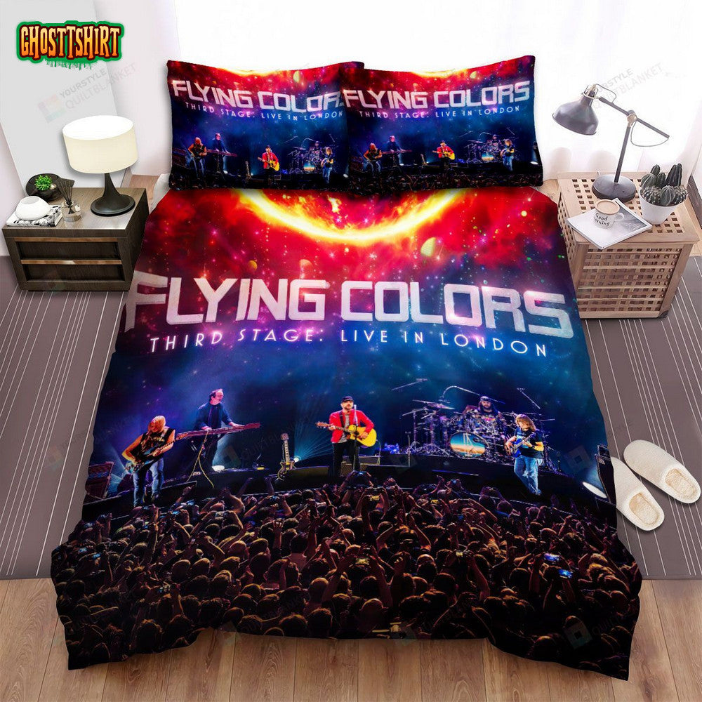 Flying Colors Music Band Live In London Bed Sheets Spread Comforter Duvet Cover Bedding Set