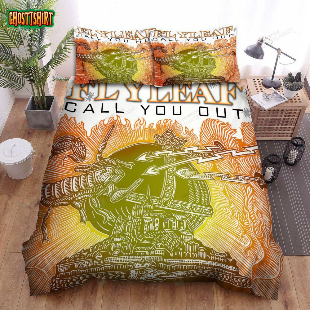 Flyleaf Call You Out Album Music Bed Sheets Spread Comforter Duvet Cover Bedding Set