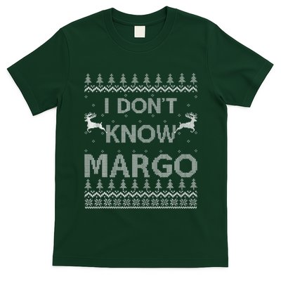 Funny Matching Couple I Don't Know Margo Ugly Christmas T-Shirt