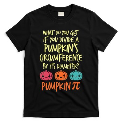 Funny Math Teacher Halloween Costume Pumpkin Pi T-Shirt