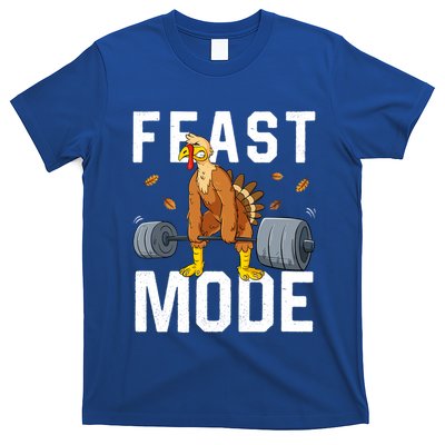 Feast Mode Weightlifting Turkey Day Thanksgiving Christmas Gift T-Shirt