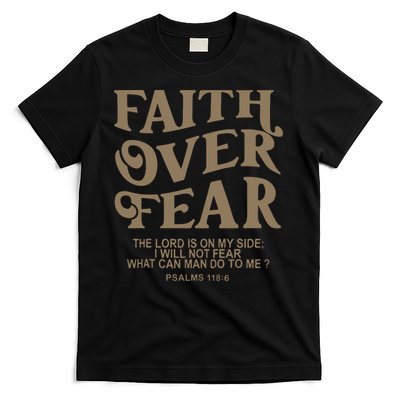 Faith Over Fear Christian Jesus T-Shirt