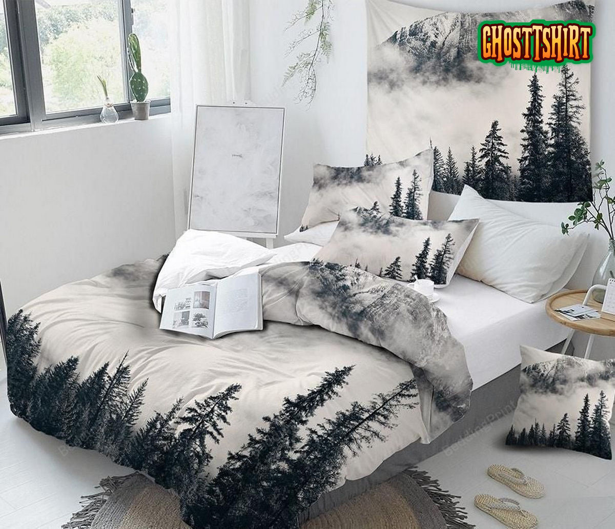 Foggy Forest Bed Sheets Duvet Cover Bedding Set