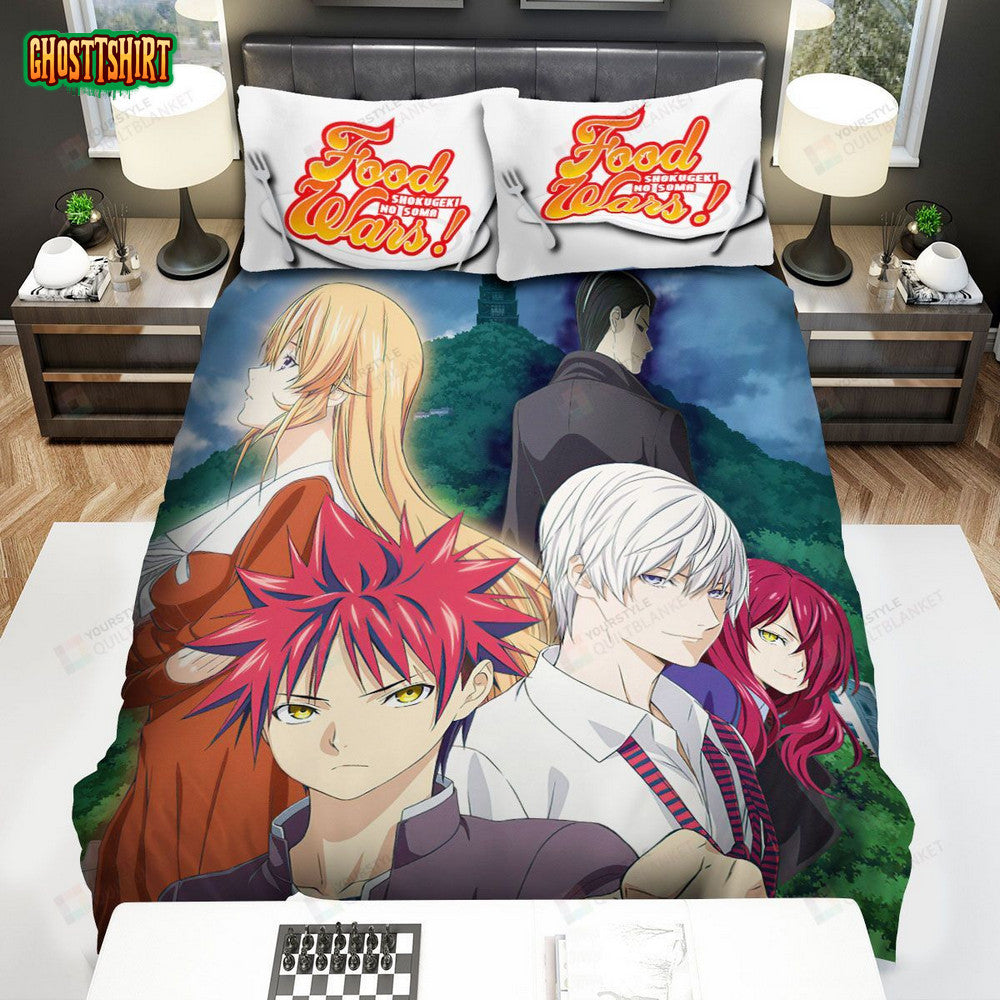 Food Wars Shokugeki No Soma Characters Bed Sheets Spread Comforter Duvet Cover Bedding Set