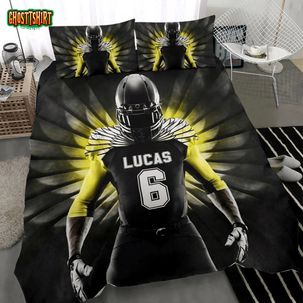 Football Wings Custom Duvet Cover Bedding Set