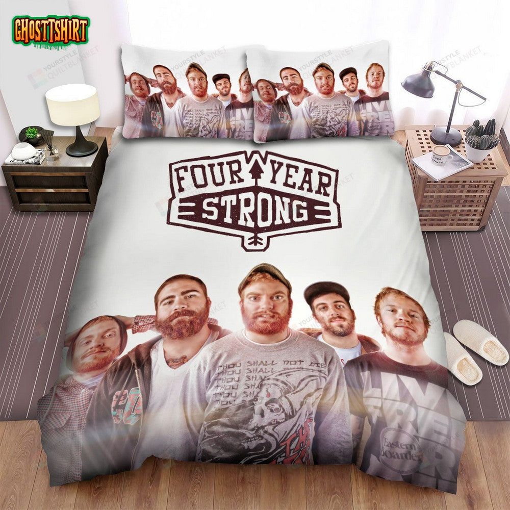 Four Year Strong Band Group Pose Bed Sheets Spread Comforter Duvet Cover Bedding Set