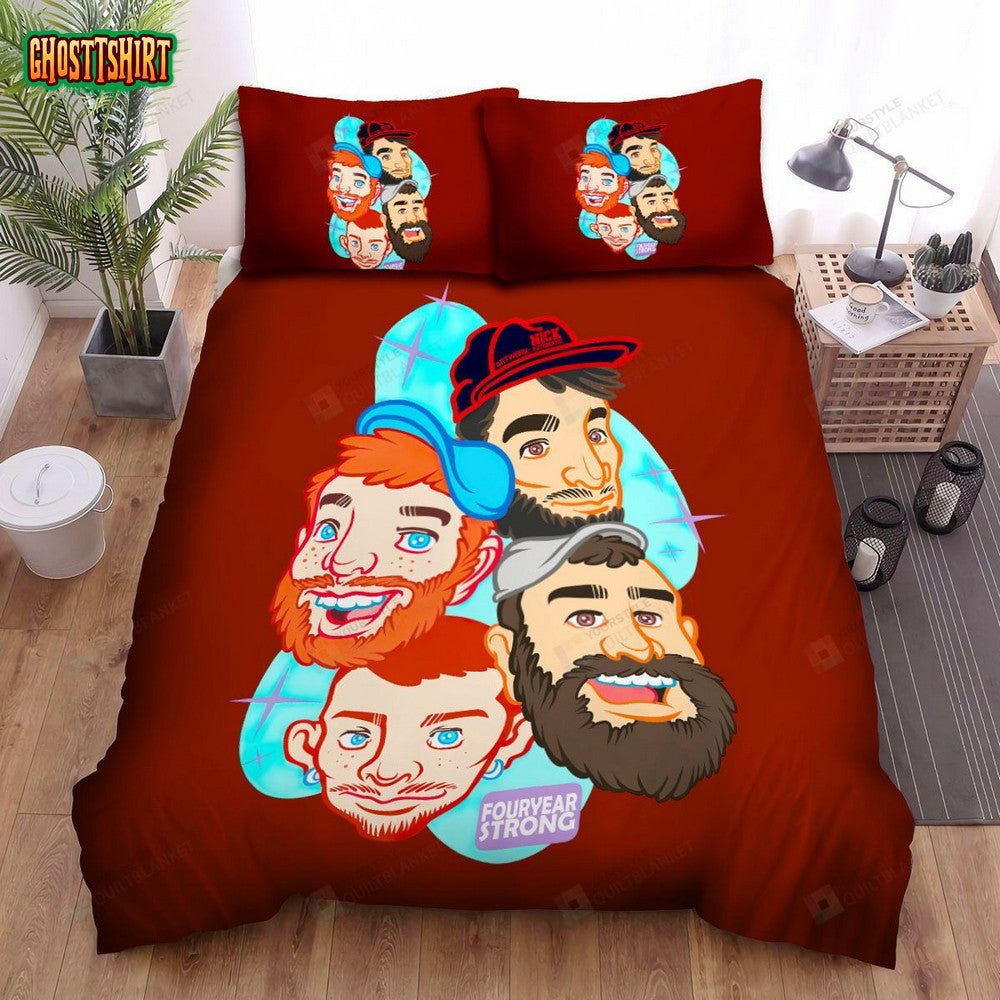 Four Year Strong Band Member Art Bed Sheets Spread Comforter Duvet Cover Bedding Set