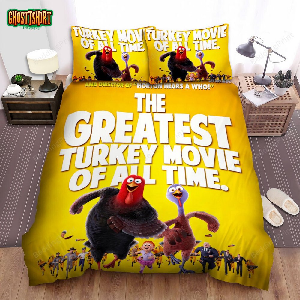 Free Birds (2013) Movie Poster 2 Bed Sheets Duvet Cover Bedding Set