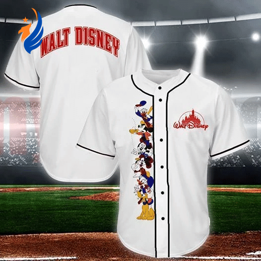 Friend & Mickey Mouse Disney Cartoon Gift: Lover Baseball Jersey - Bafud