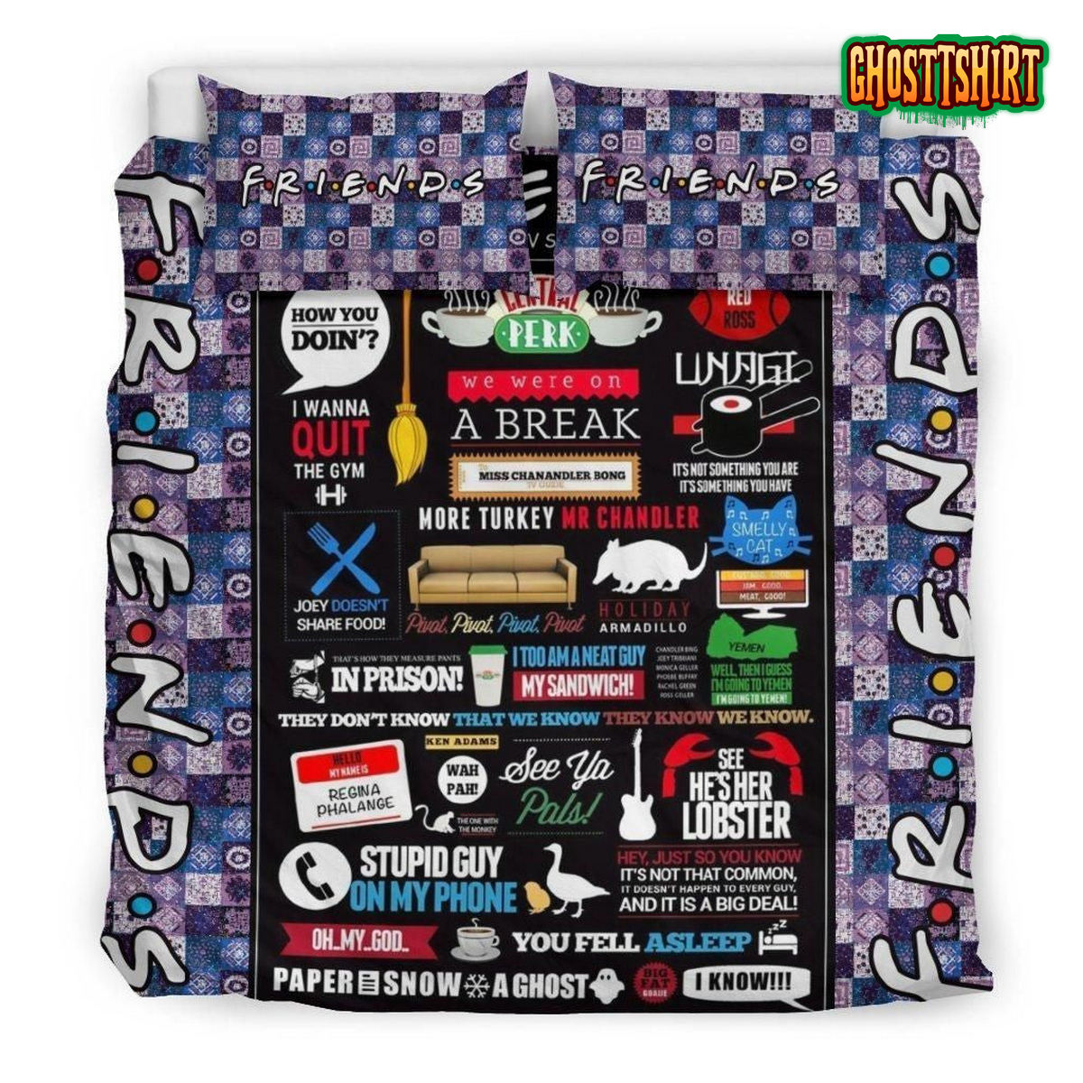 Friends Bedding Set Duvet Cover Pillow Cases