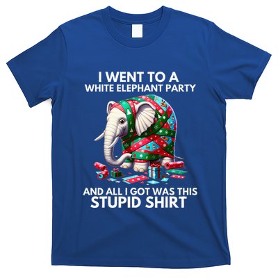 Funny White Elephant Gift Wrapped Elephant Dumb Gift T-Shirt
