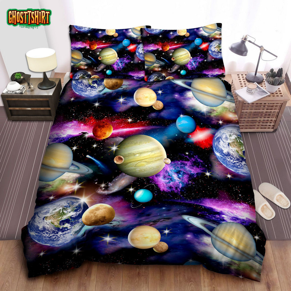 Galaxy Planets In Space Bedding Set