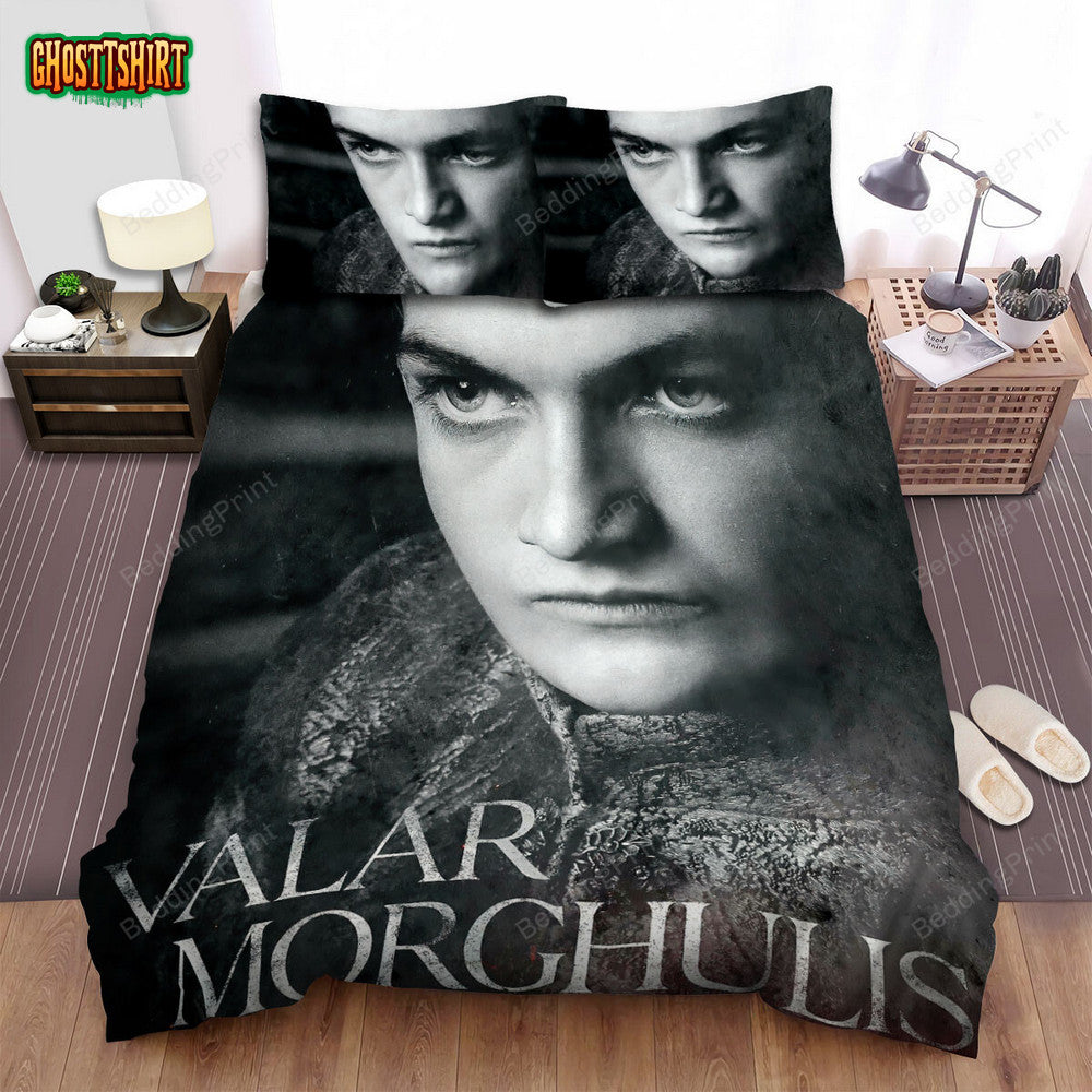 Game Of Thrones Movie Black And White Poster Bed Sheets Duvet Cover Bedding Set