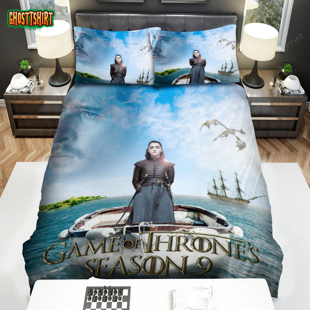 Game Of Thrones Movie Blue Sky Poster Bed Sheets Duvet Cover Bedding Set
