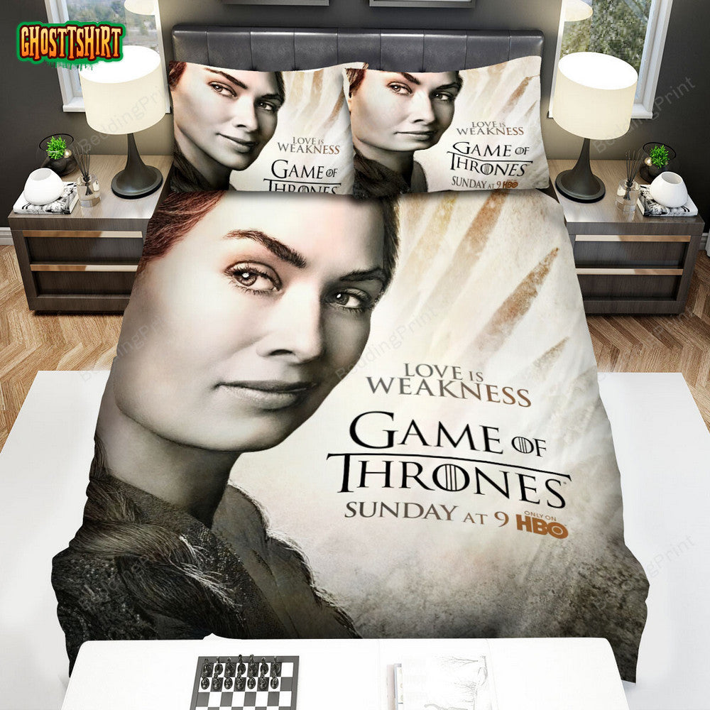 Game Of Thrones Movie Love Is Weakness Poster Bed Sheets Duvet Cover Bedding Set