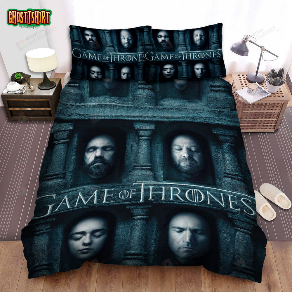 Game Of Thrones Movie Wall Of Face Poster Bed Sheets Duvet Cover Bedding Set