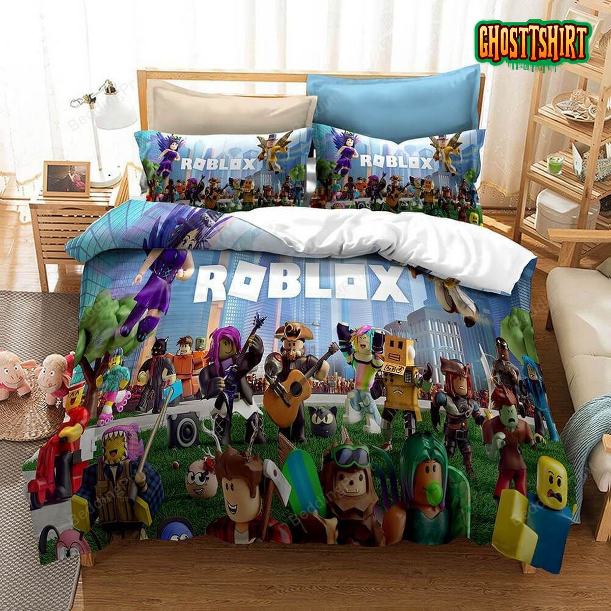 Game Roblox Dynablocks Cosplay Bed Sheets Spread Duvet Cover Bedding Set