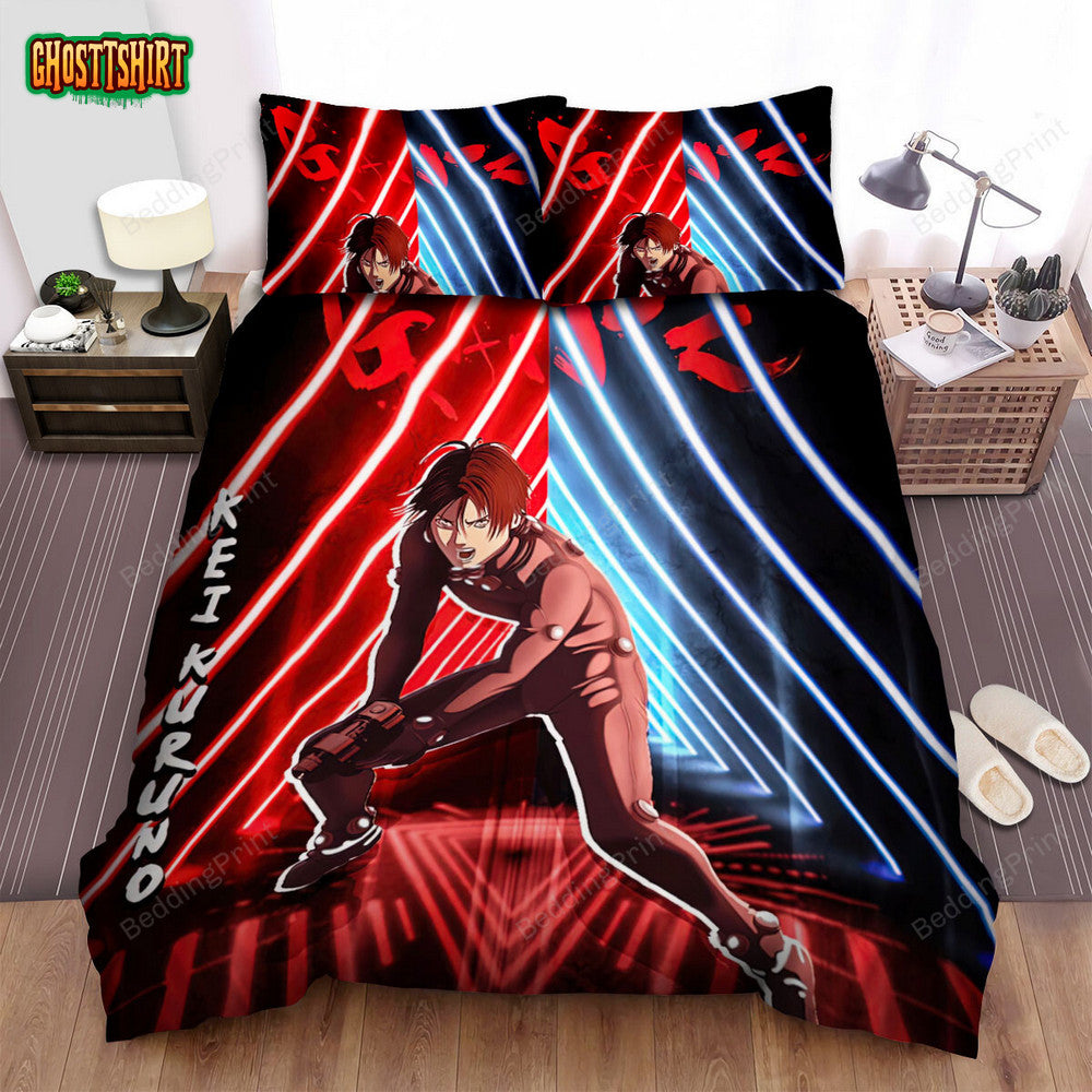 Gantz Kei Kuruno Neon Poster Bed Sheets Spread Duvet Cover Bedding Set